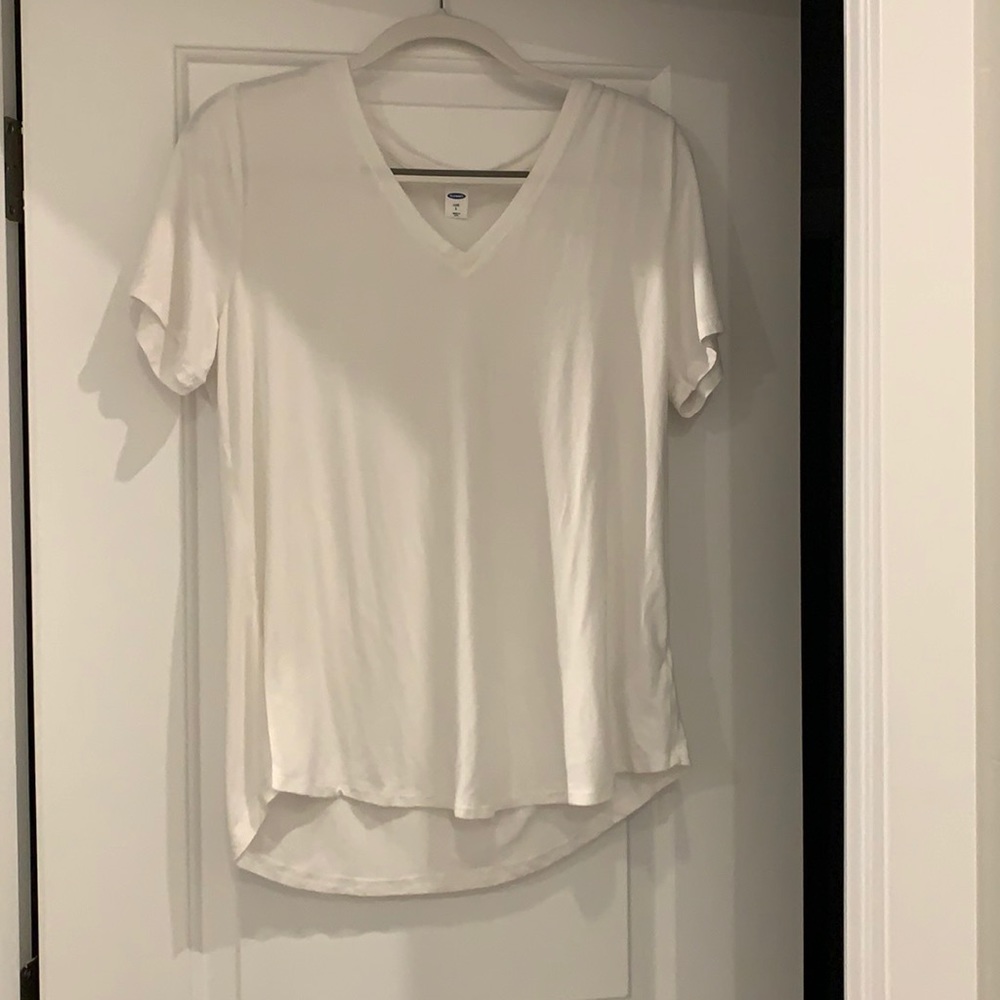 White v-neck